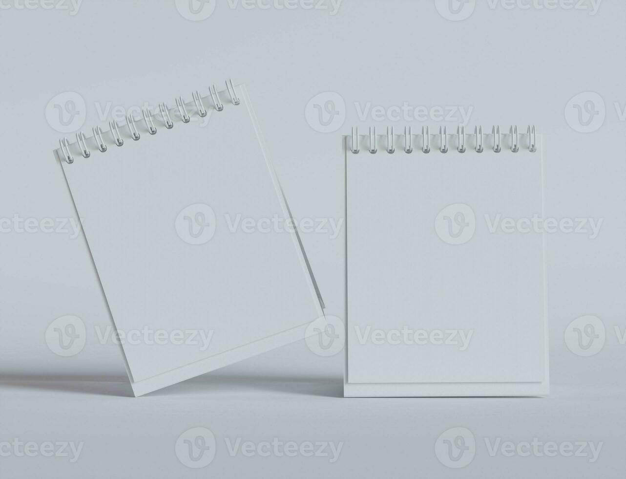 Desk Calender white color and realistic textures photo