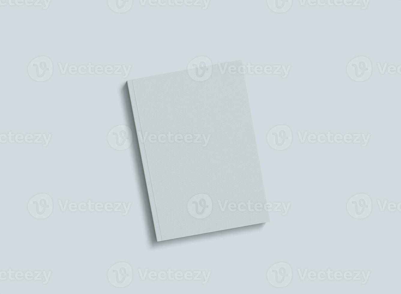 Cover Book white color realistic texture rendered by 3D software photo