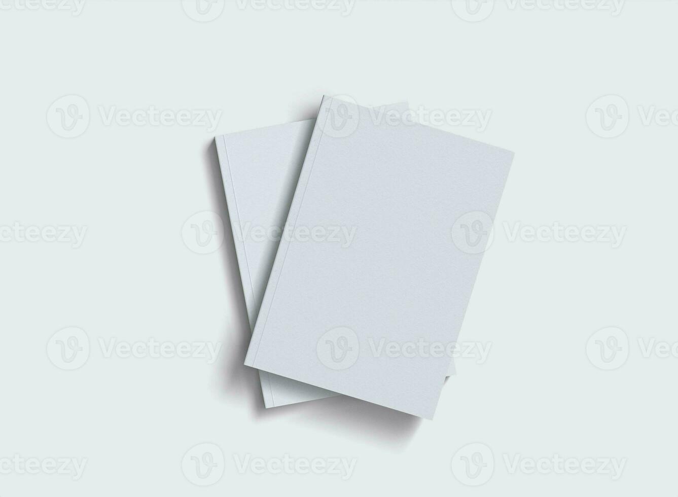 Cover Book white color realistic texture rendered by 3D software photo