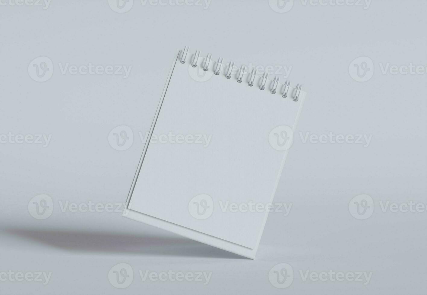 Desk Calender white color and realistic textures photo