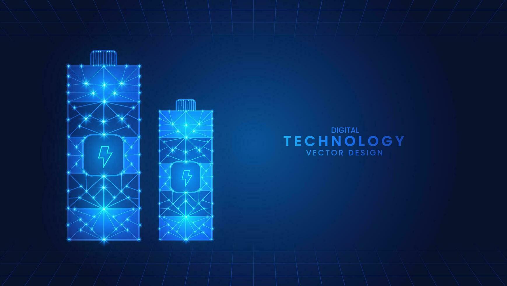 Technology battery high power. Battery to electric cars and mobile devices vector