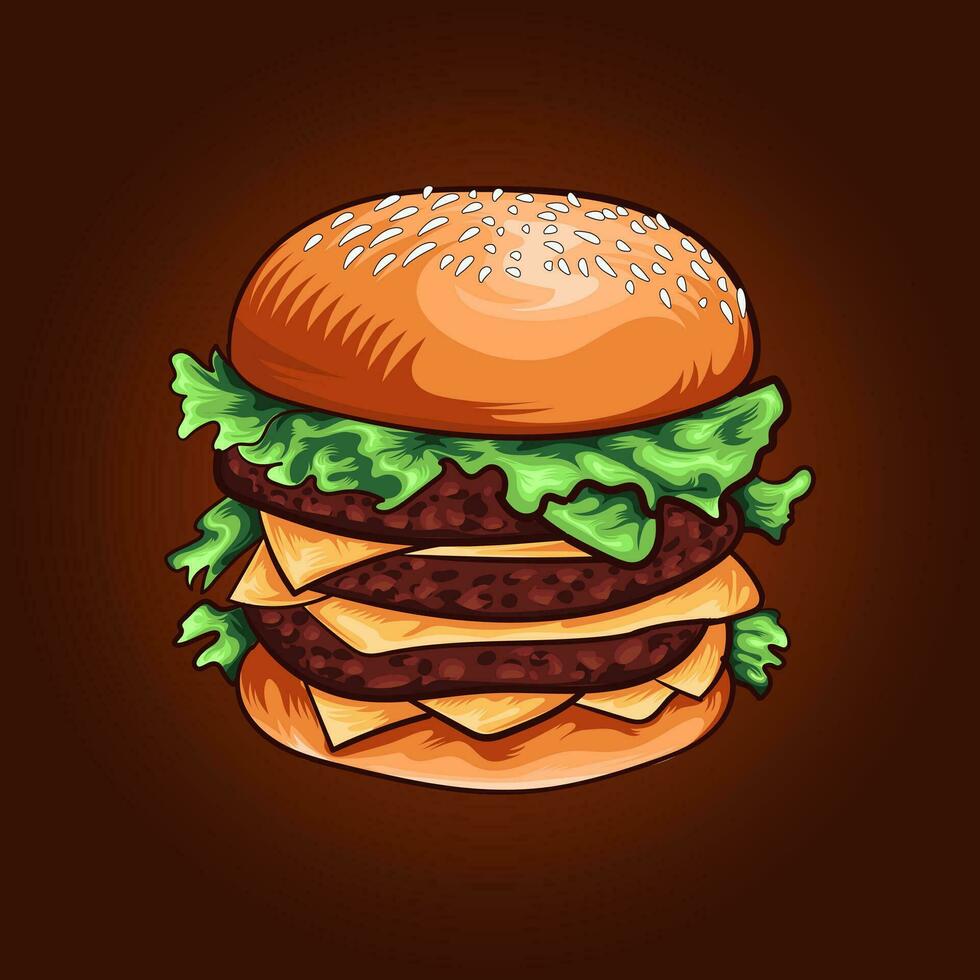 Burger Fast food vector illustration Design
