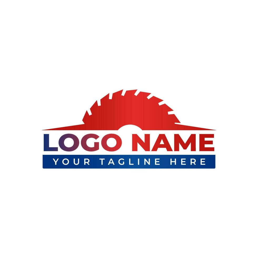 Carpentry. woodworking modern logo design. Sawmill or saw logo. Sawmill emblem logo vector for carpentry, woodworkers, lumberjack, sawmill service.