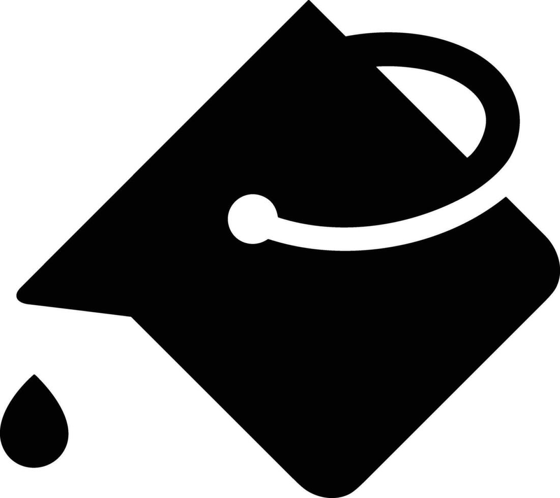 Bucket icon symbol vector image. Illustration of the bucket cleaning equipment washing outline design image. EPS 10