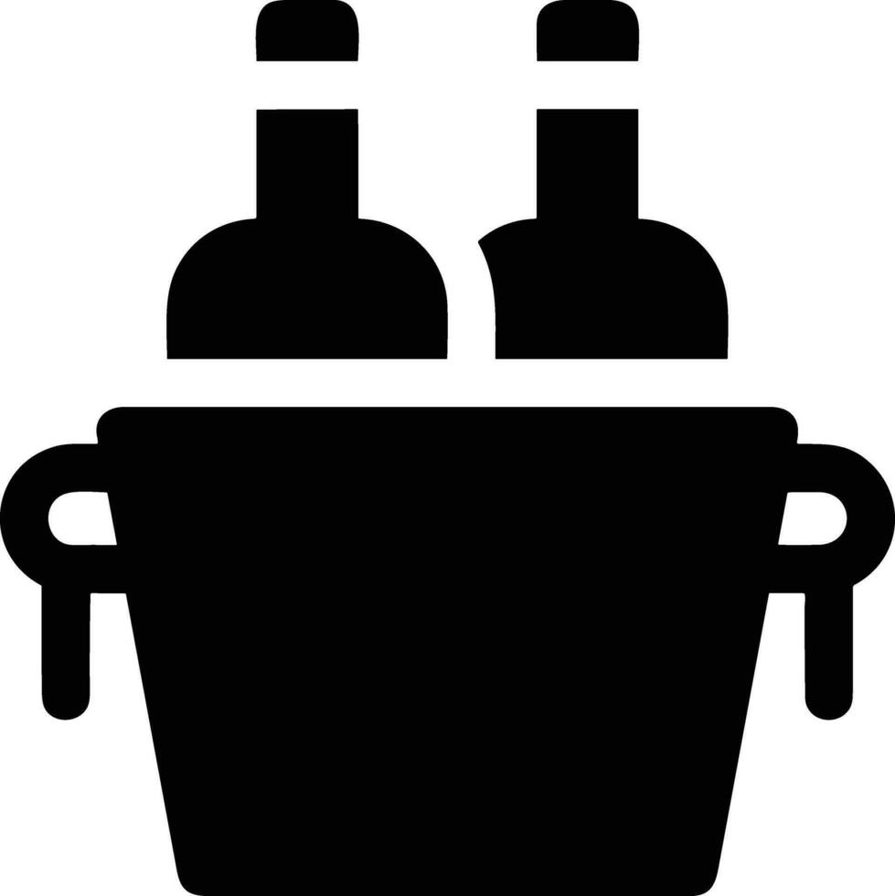 Bucket icon symbol vector image. Illustration of the bucket cleaning equipment washing outline design image. EPS 10