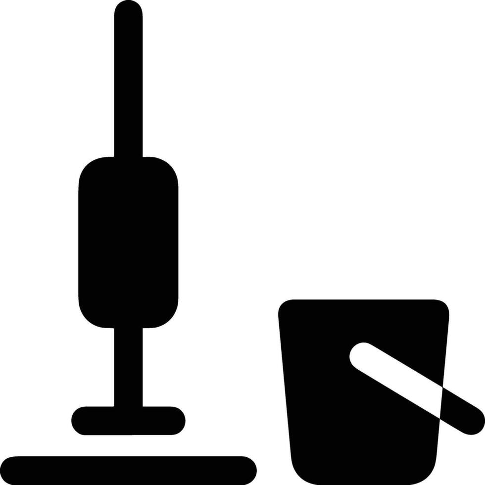 Bucket icon symbol vector image. Illustration of the bucket cleaning equipment washing outline design image. EPS 10