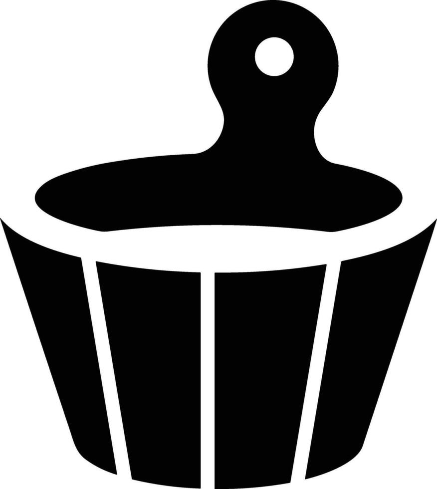 Bucket icon symbol vector image. Illustration of the bucket cleaning equipment washing outline design image. EPS 10