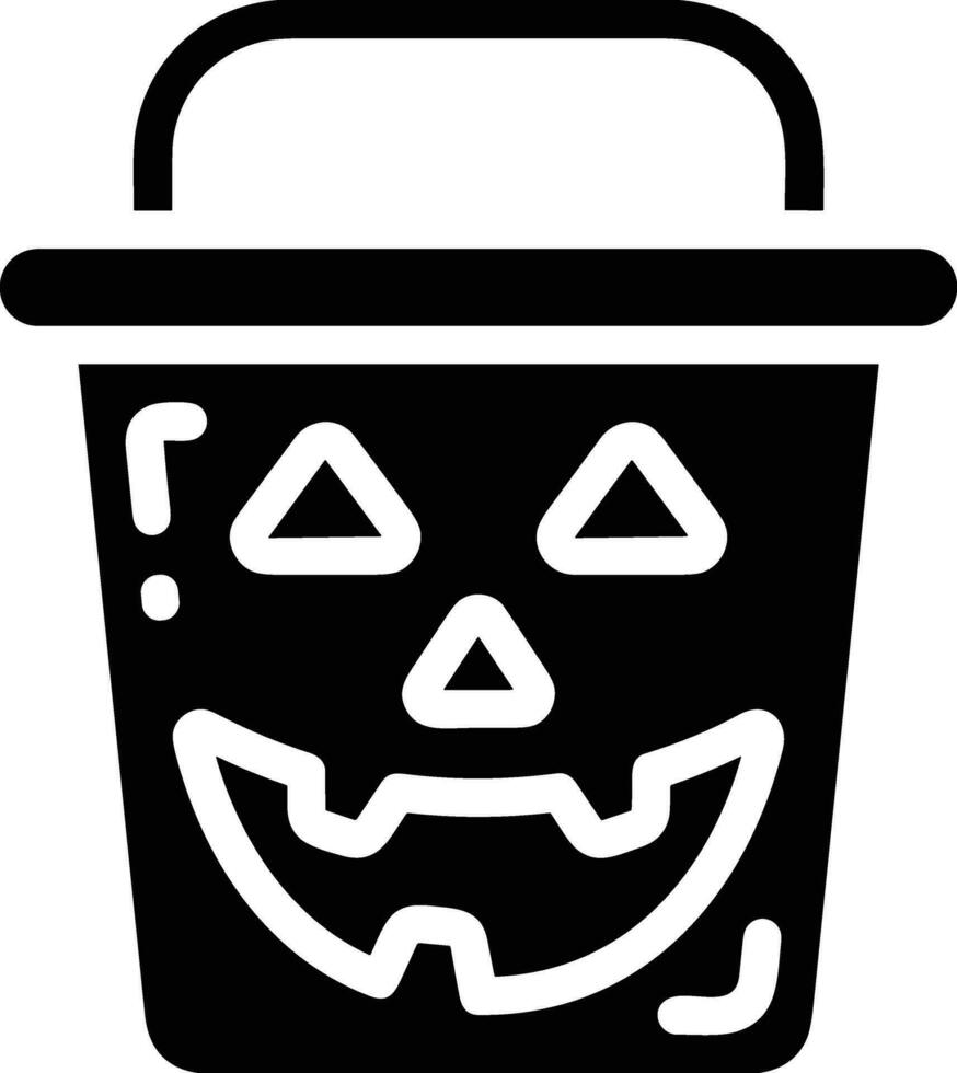 Bucket icon symbol vector image. Illustration of the bucket cleaning equipment washing outline design image. EPS 10