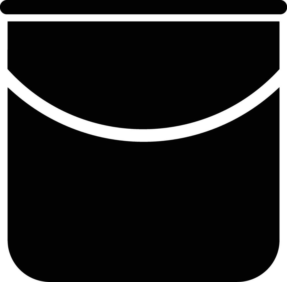 Bucket icon symbol vector image. Illustration of the bucket cleaning equipment washing outline design image. EPS 10