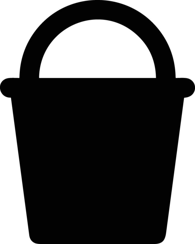 Bucket icon symbol vector image. Illustration of the bucket cleaning equipment washing outline design image. EPS 10