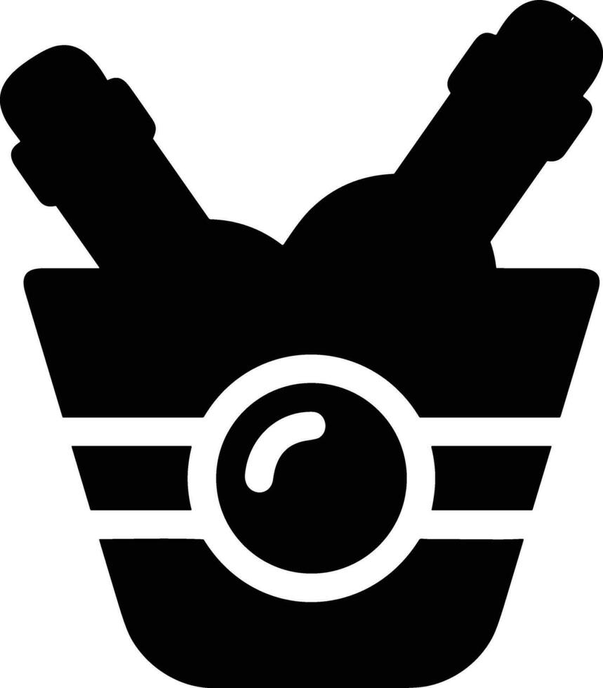 Bucket icon symbol vector image. Illustration of the bucket cleaning equipment washing outline design image. EPS 10