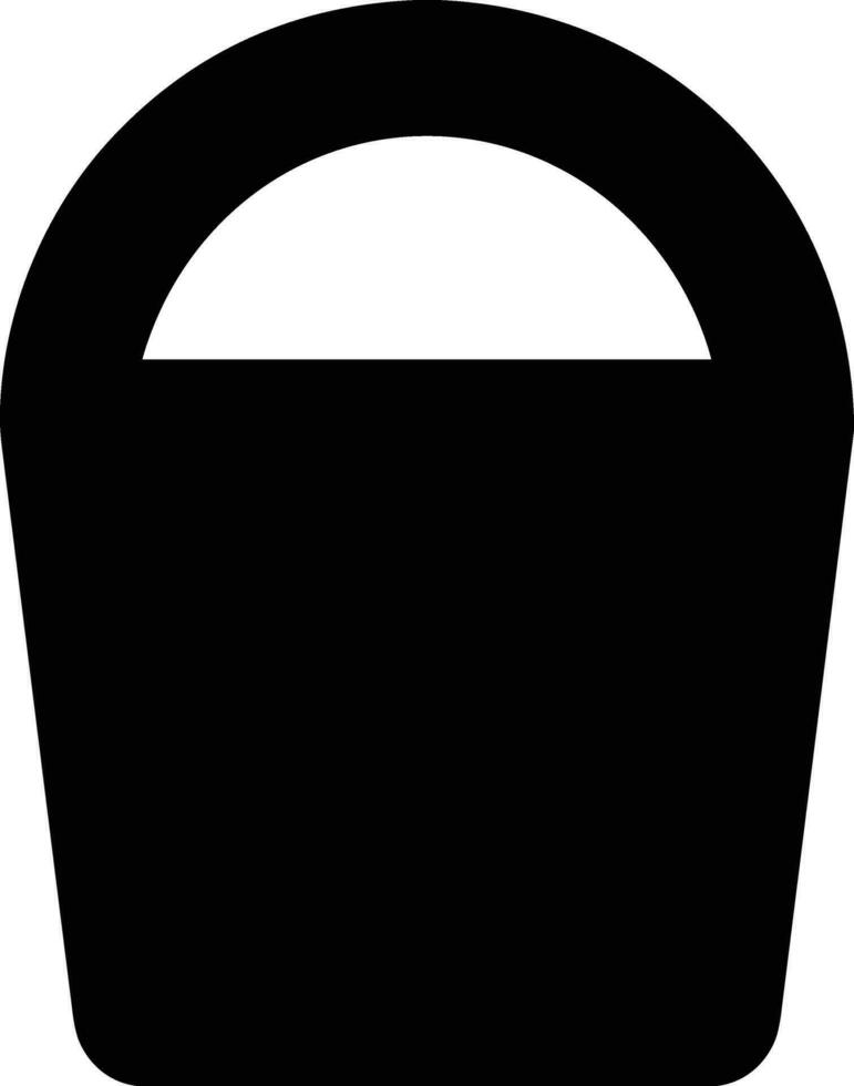Bucket icon symbol vector image. Illustration of the bucket cleaning equipment washing outline design image. EPS 10