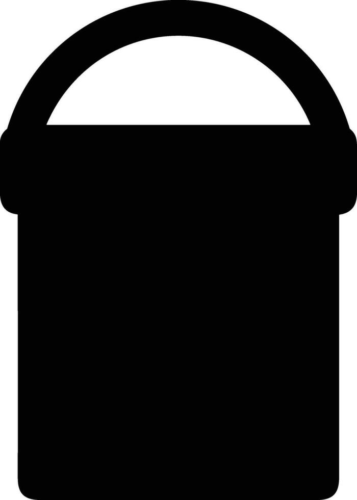 Bucket icon symbol vector image. Illustration of the bucket cleaning equipment washing outline design image. EPS 10