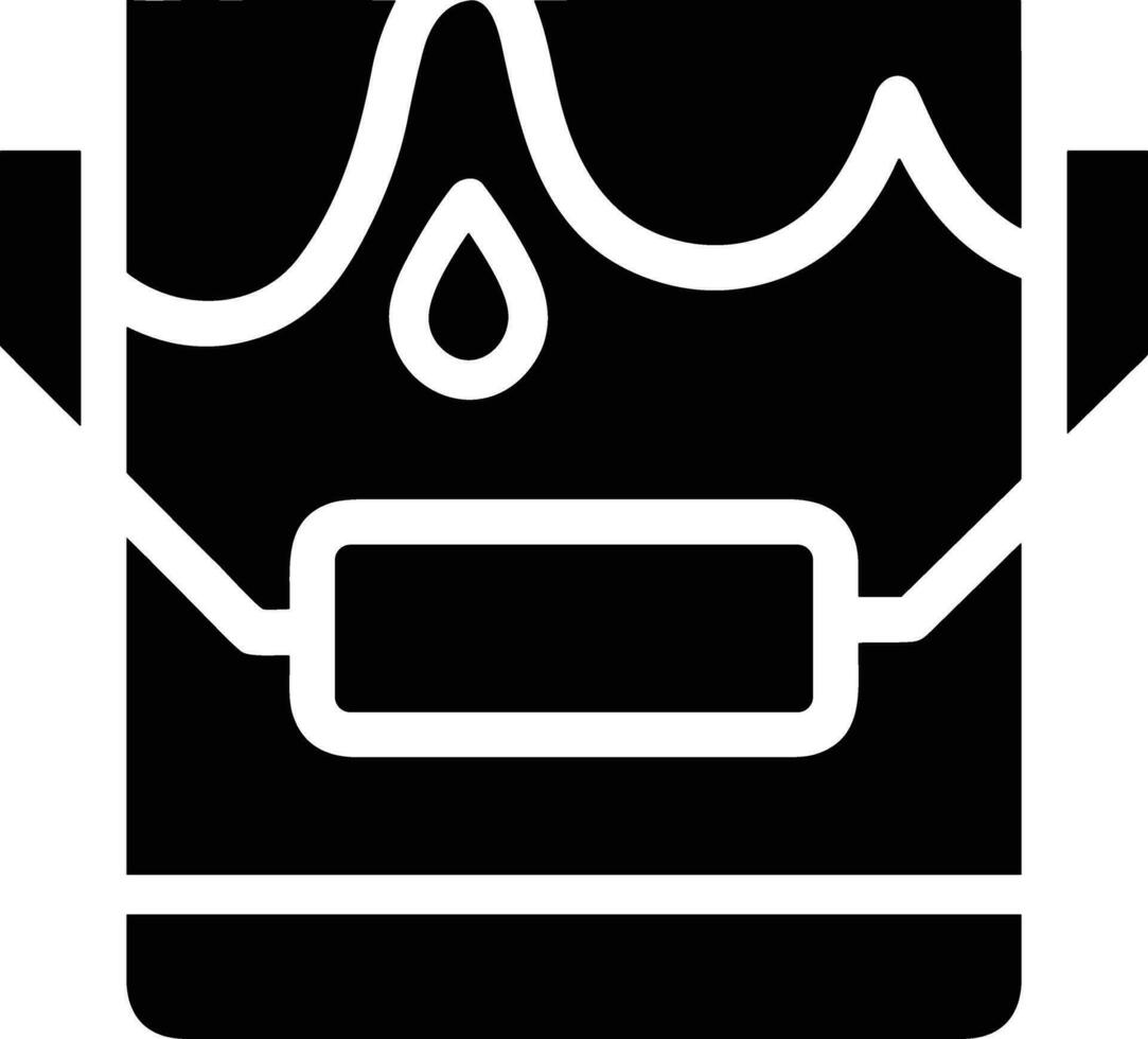 Bucket icon symbol vector image. Illustration of the bucket cleaning equipment washing outline design image. EPS 10