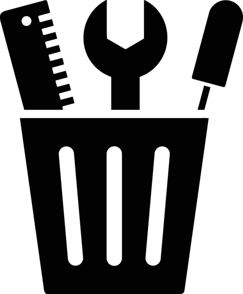 Bucket icon symbol vector image. Illustration of the bucket cleaning equipment washing outline design image. EPS 10