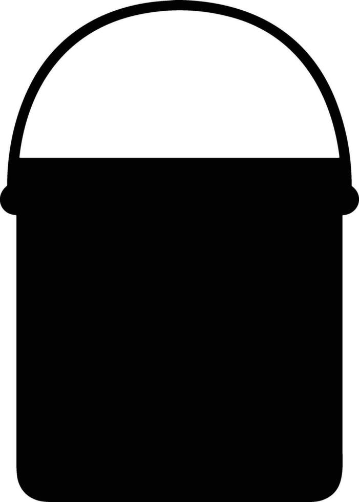 Bucket icon symbol vector image. Illustration of the bucket cleaning equipment washing outline design image. EPS 10