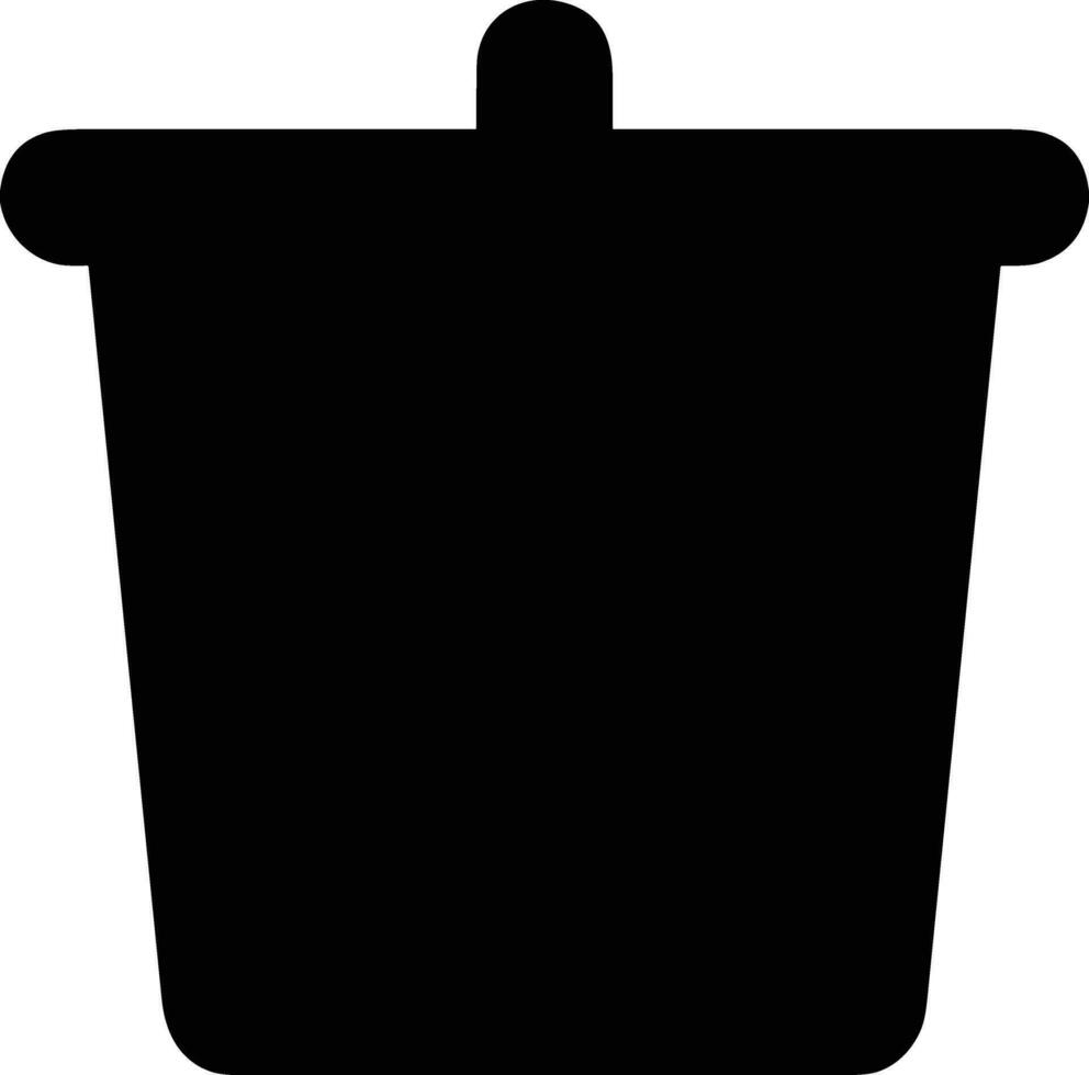 Bucket icon symbol vector image. Illustration of the bucket cleaning equipment washing outline design image. EPS 10