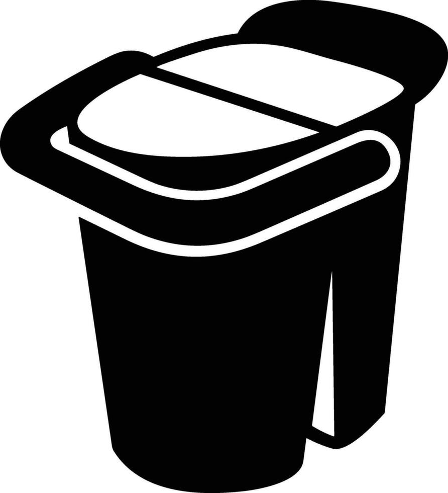 Bucket icon symbol vector image. Illustration of the bucket cleaning equipment washing outline design image. EPS 10