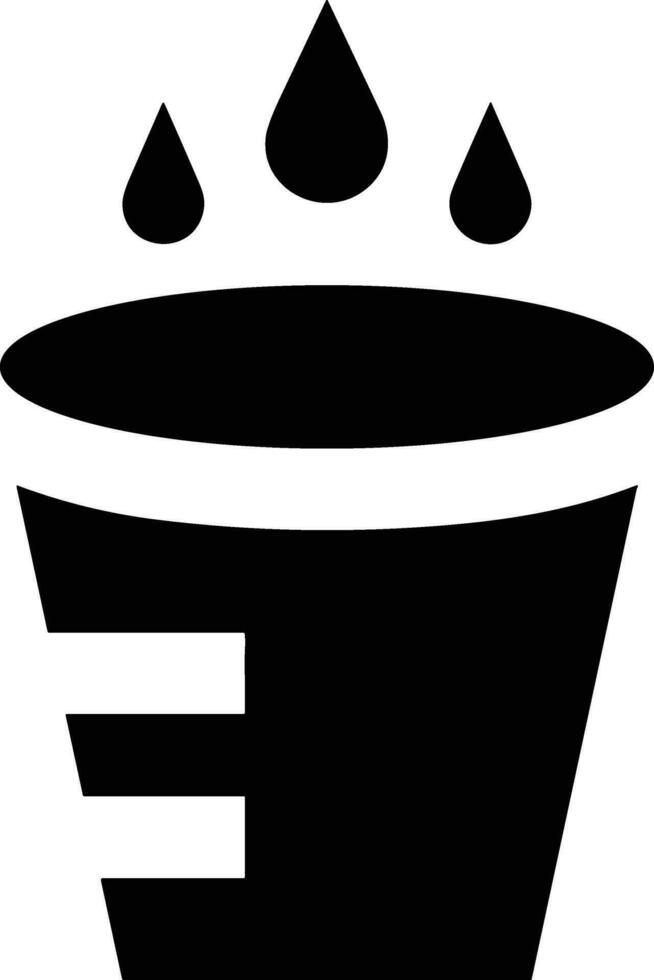 Bucket icon symbol vector image. Illustration of the bucket cleaning equipment washing outline design image. EPS 10