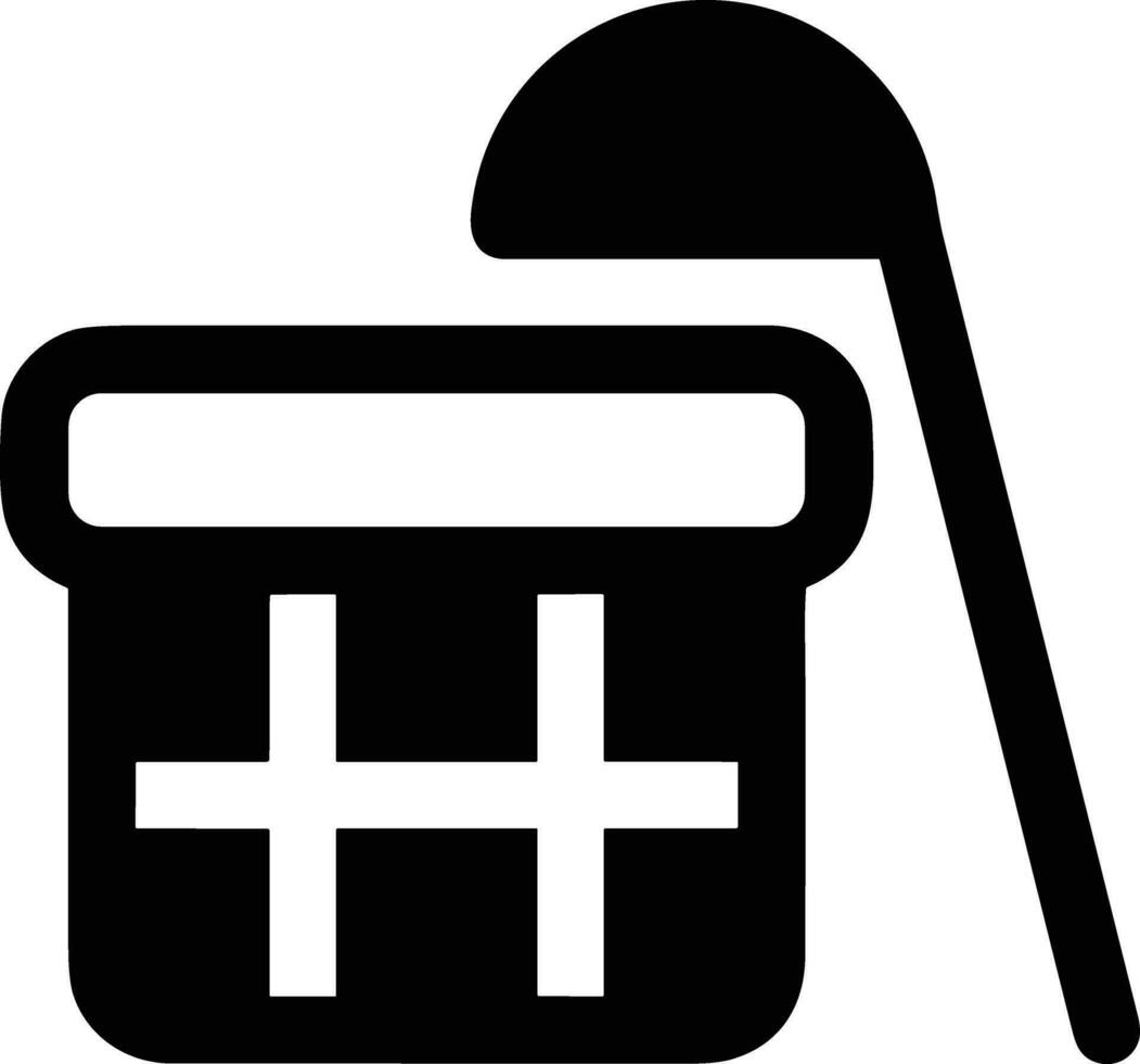 Bucket icon symbol vector image. Illustration of the bucket cleaning equipment washing outline design image. EPS 10