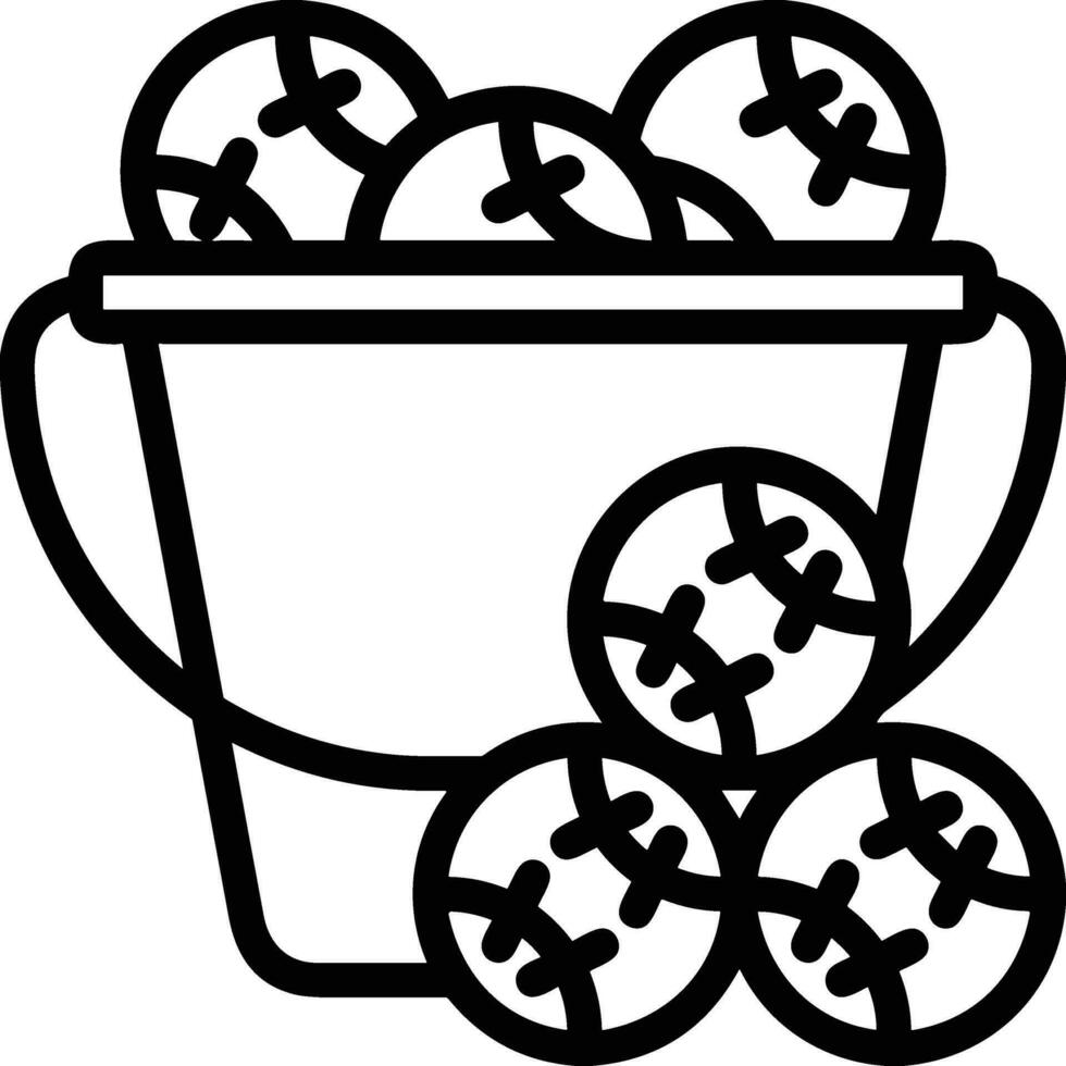 Bucket icon symbol vector image. Illustration of the bucket cleaning equipment washing outline design image. EPS 10