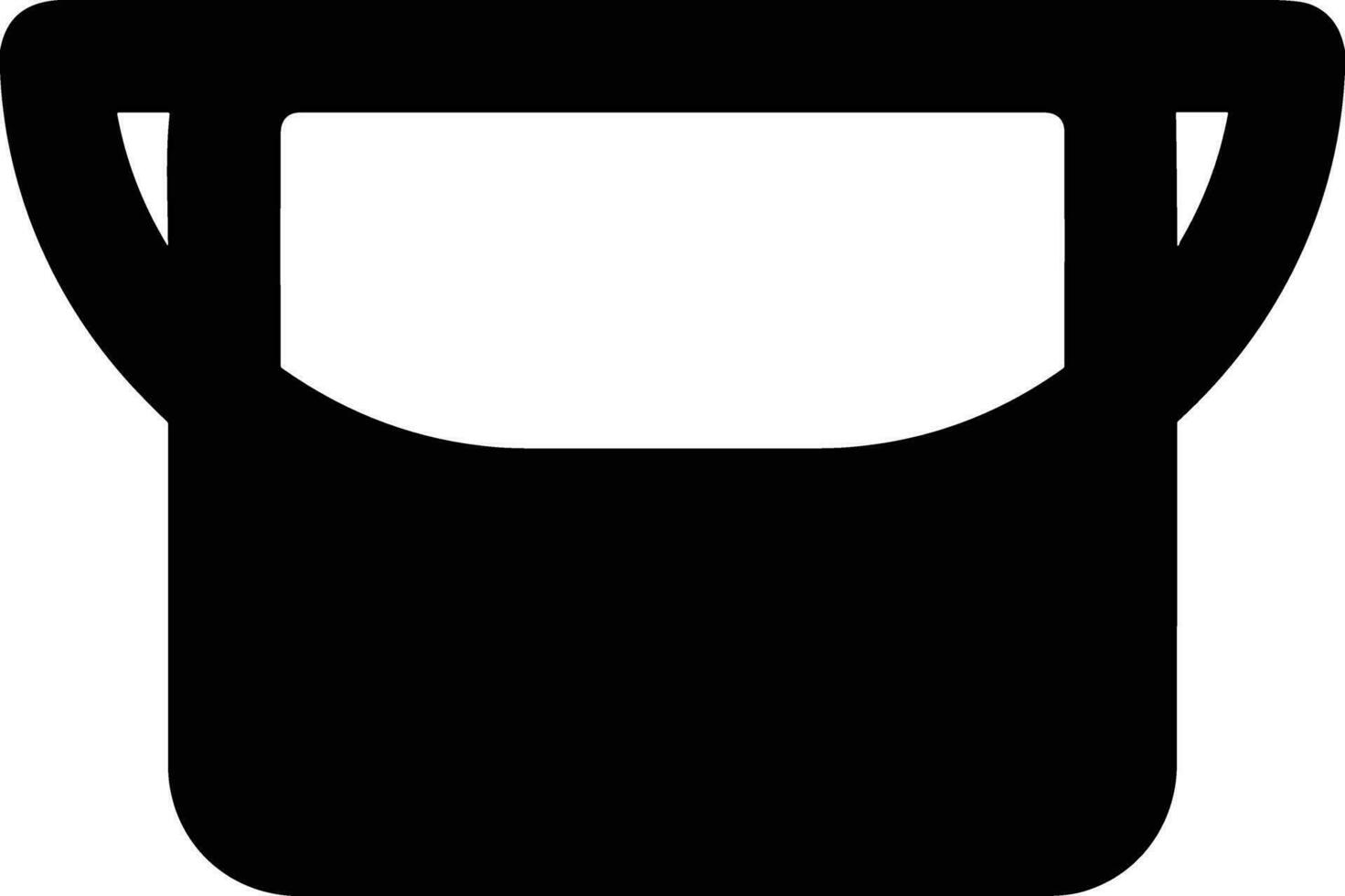 Bucket icon symbol vector image. Illustration of the bucket cleaning equipment washing outline design image. EPS 10
