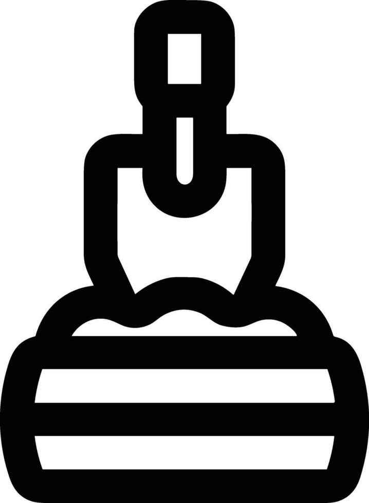 Bucket icon symbol vector image. Illustration of the bucket cleaning equipment washing outline design image. EPS 10