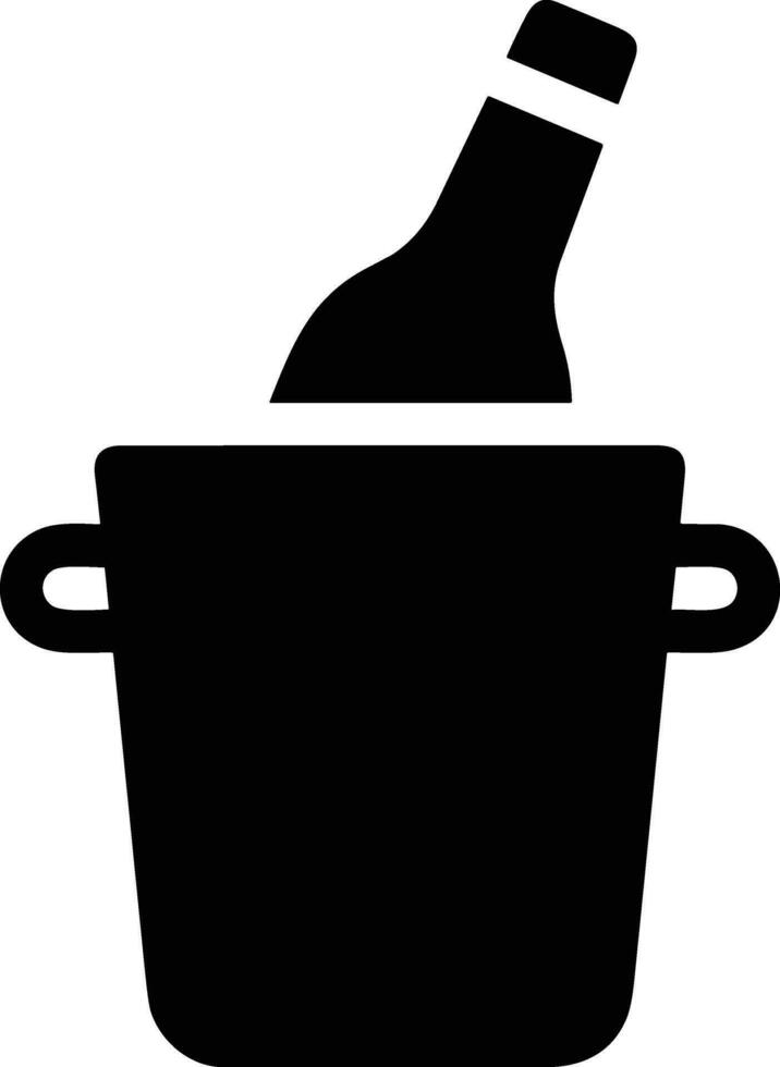 Bucket icon symbol vector image. Illustration of the bucket cleaning equipment washing outline design image. EPS 10