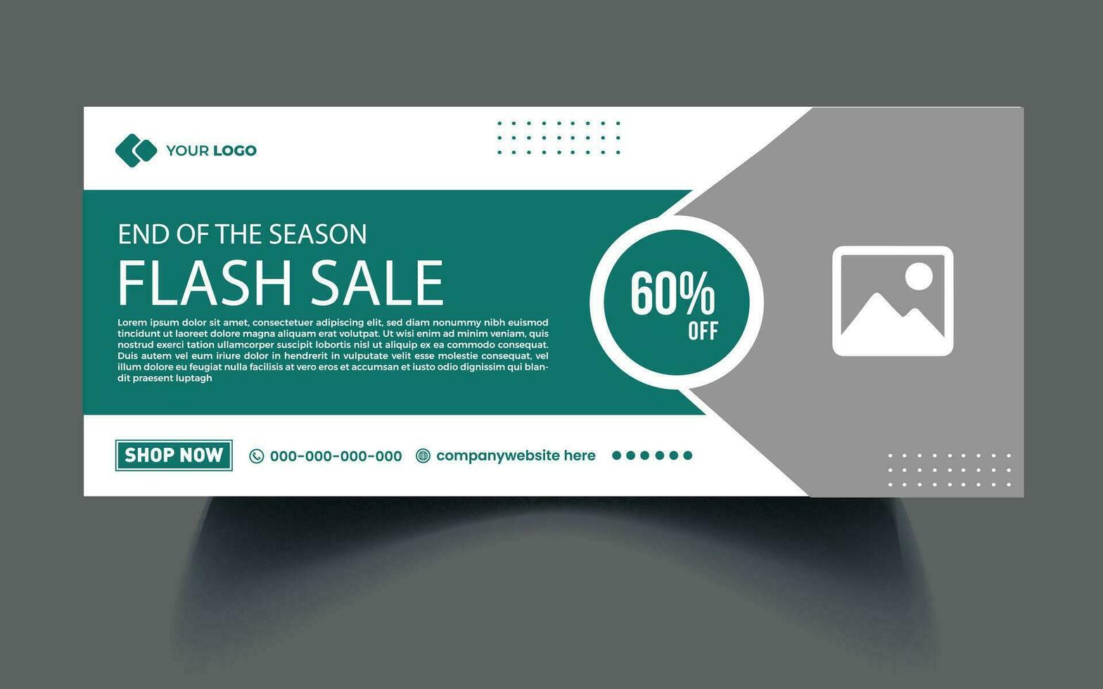 business cover page or web ads banner design template Free Vector