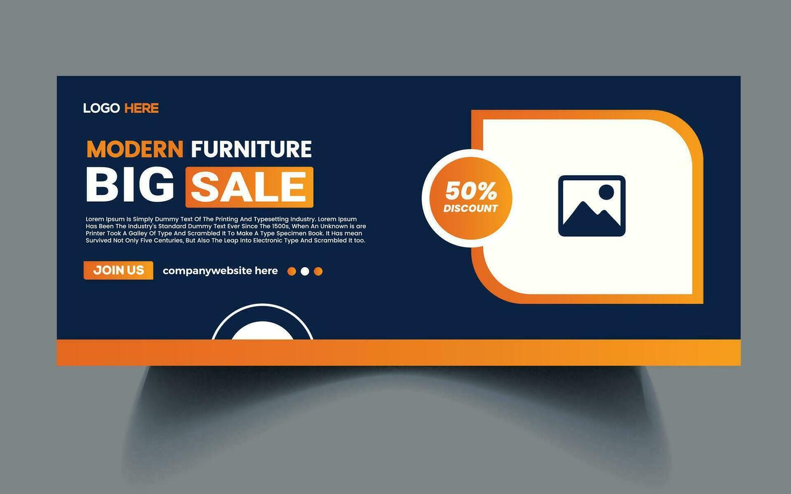 Colorful big sale banner template free Vector