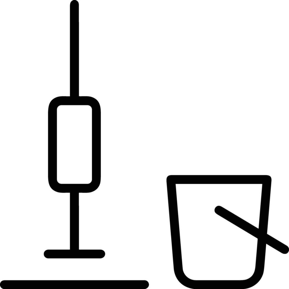 Bucket icon symbol vector image. Illustration of the bucket cleaning equipment washing outline design image. EPS 10