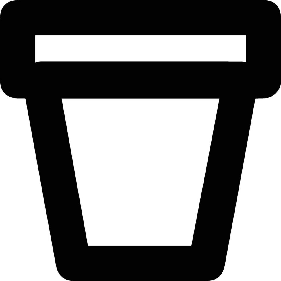 Bucket icon symbol vector image. Illustration of the bucket cleaning equipment washing outline design image. EPS 10
