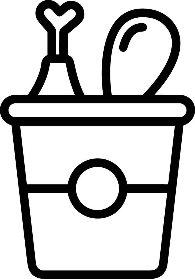 Bucket icon symbol vector image. Illustration of the bucket cleaning equipment washing outline design image. EPS 10
