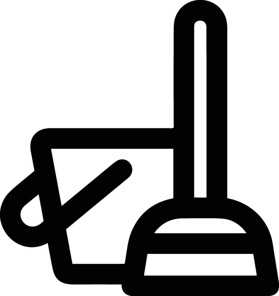 Bucket icon symbol vector image. Illustration of the bucket cleaning equipment washing outline design image. EPS 10