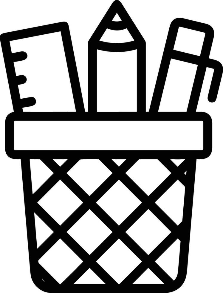 Bucket icon symbol vector image. Illustration of the bucket cleaning equipment washing outline design image. EPS 10