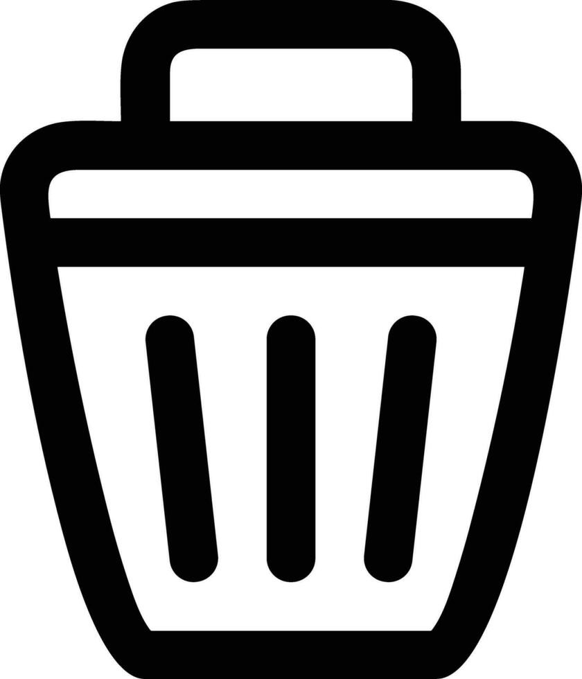 Bucket icon symbol vector image. Illustration of the bucket cleaning equipment washing outline design image. EPS 10