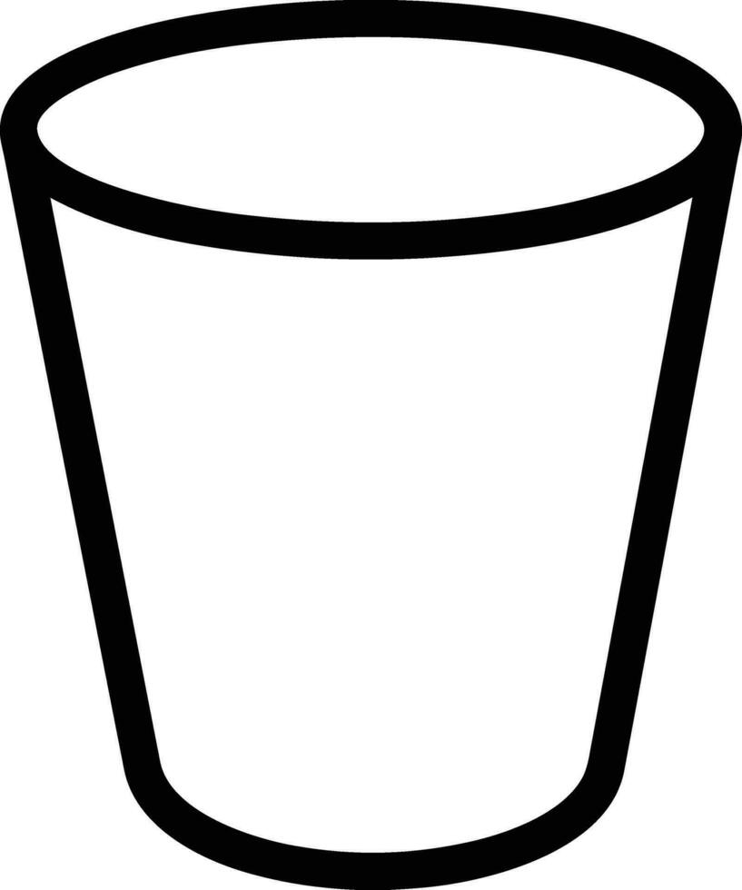 Bucket icon symbol vector image. Illustration of the bucket cleaning equipment washing outline design image. EPS 10