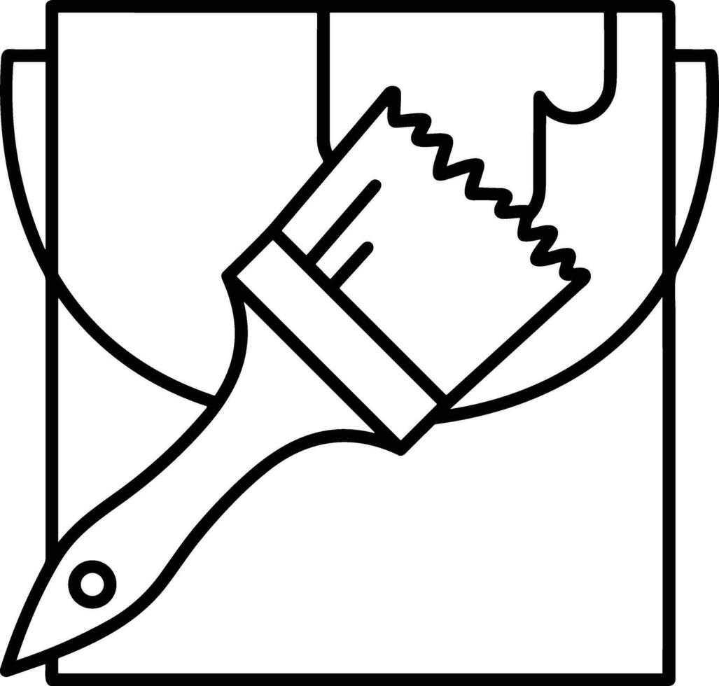 Bucket icon symbol vector image. Illustration of the bucket cleaning equipment washing outline design image. EPS 10