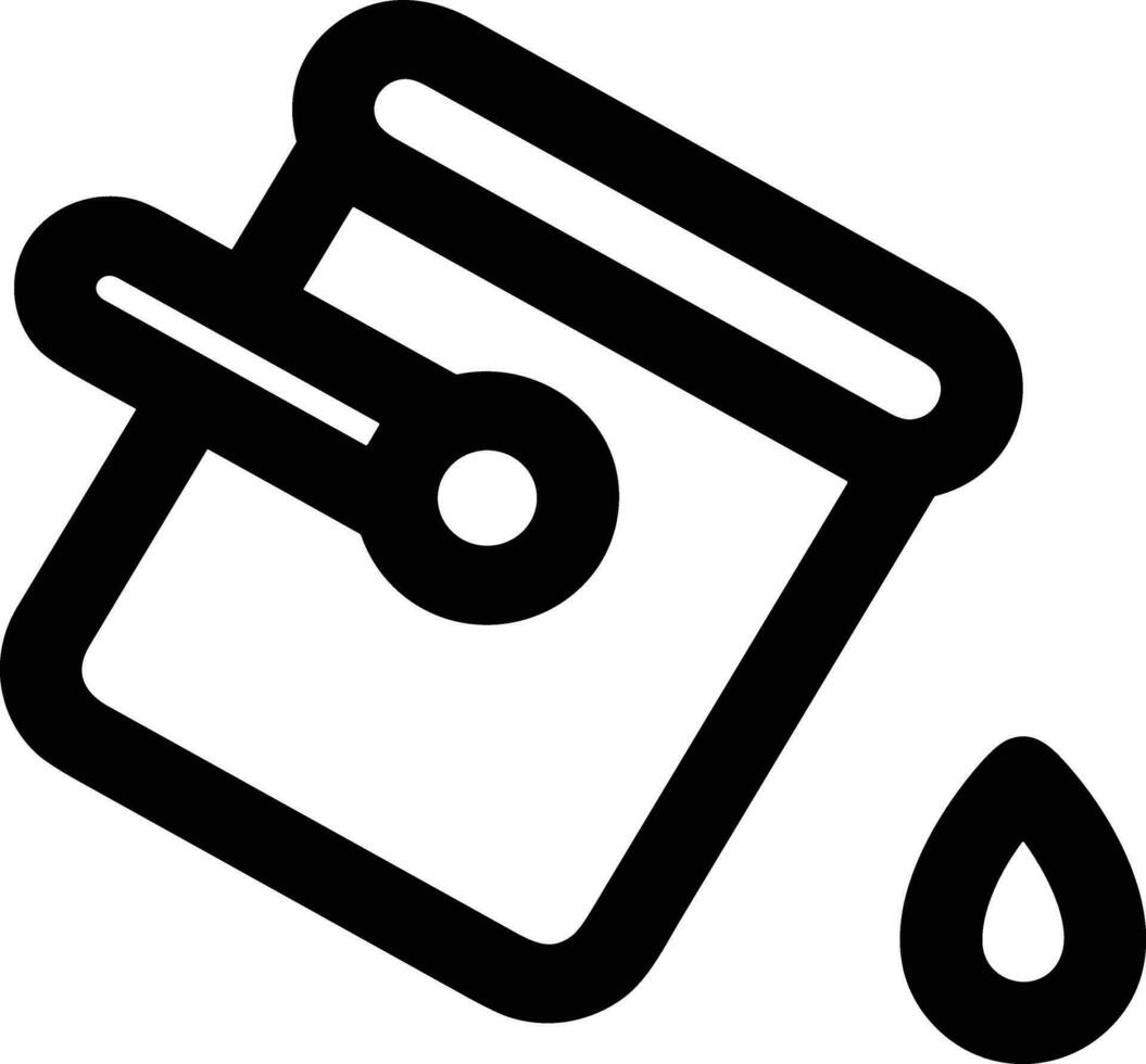 Bucket icon symbol vector image. Illustration of the bucket cleaning equipment washing outline design image. EPS 10