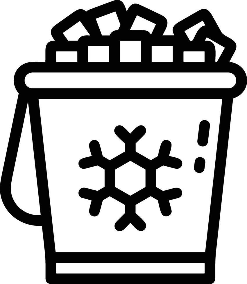 Bucket icon symbol vector image. Illustration of the bucket cleaning equipment washing outline design image. EPS 10