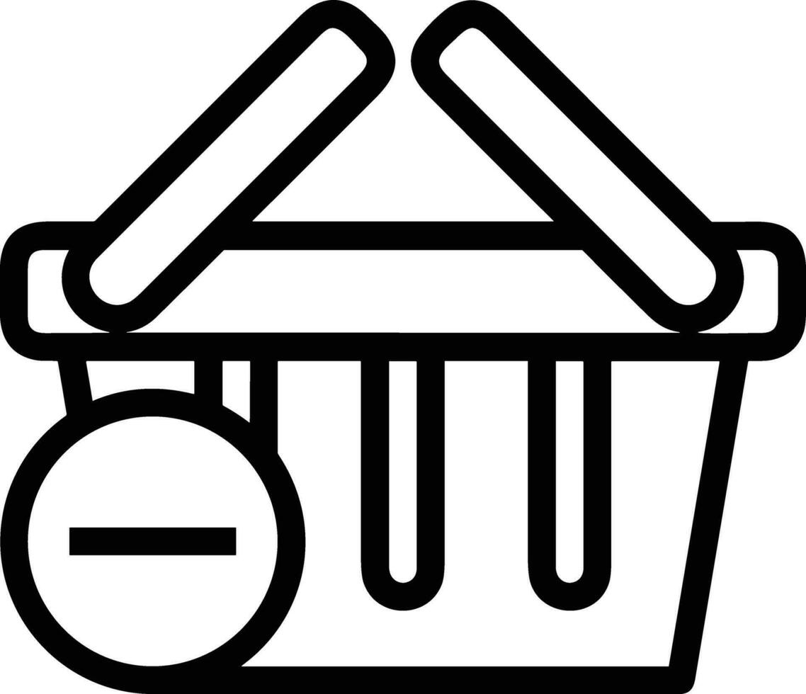 Bucket icon symbol vector image. Illustration of the bucket cleaning equipment washing outline design image. EPS 10