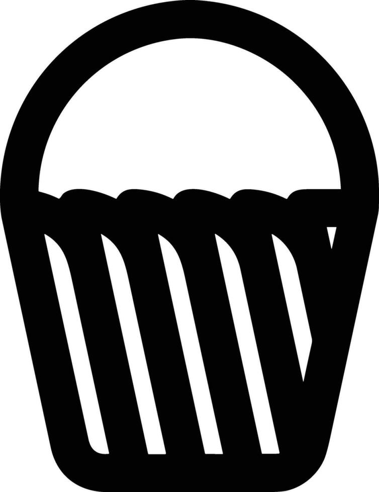 Bucket icon symbol vector image. Illustration of the bucket cleaning equipment washing outline design image. EPS 10