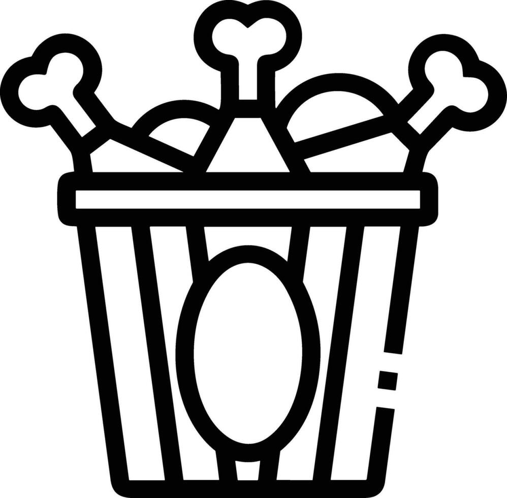 Bucket icon symbol vector image. Illustration of the bucket cleaning equipment washing outline design image. EPS 10