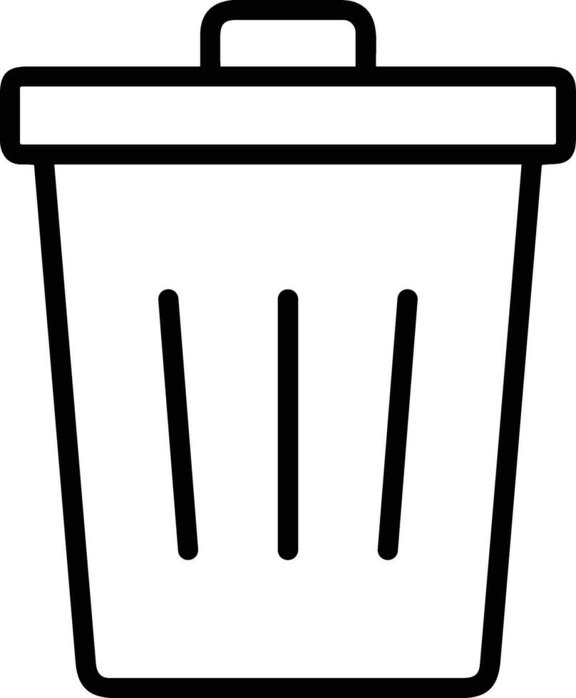 Bucket icon symbol vector image. Illustration of the bucket cleaning equipment washing outline design image. EPS 10