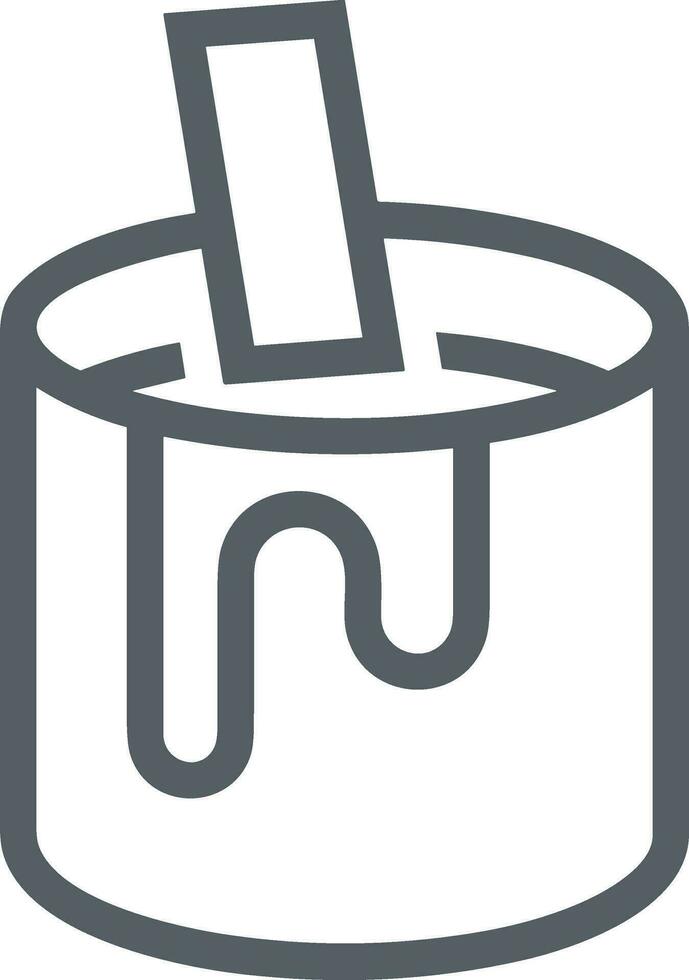 Bucket icon symbol vector image. Illustration of the bucket cleaning equipment washing outline design image. EPS 10