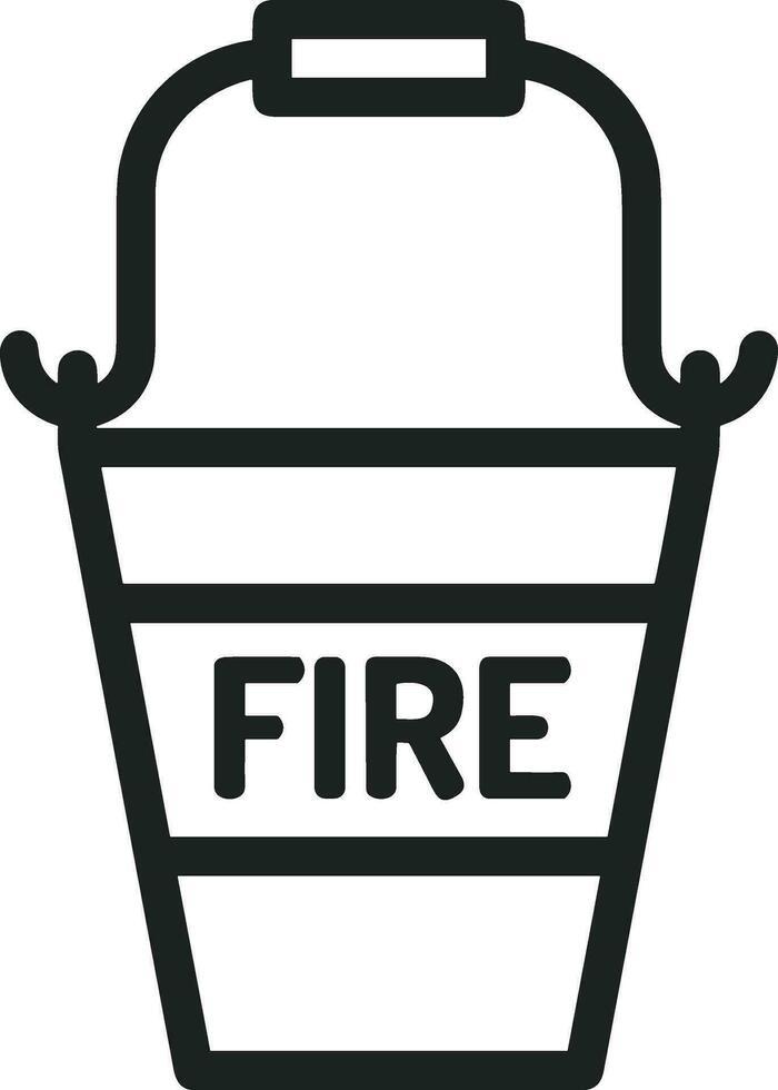 Bucket icon symbol vector image. Illustration of the bucket cleaning equipment washing outline design image. EPS 10
