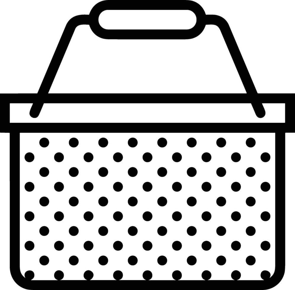 Bucket icon symbol vector image. Illustration of the bucket cleaning equipment washing outline design image. EPS 10