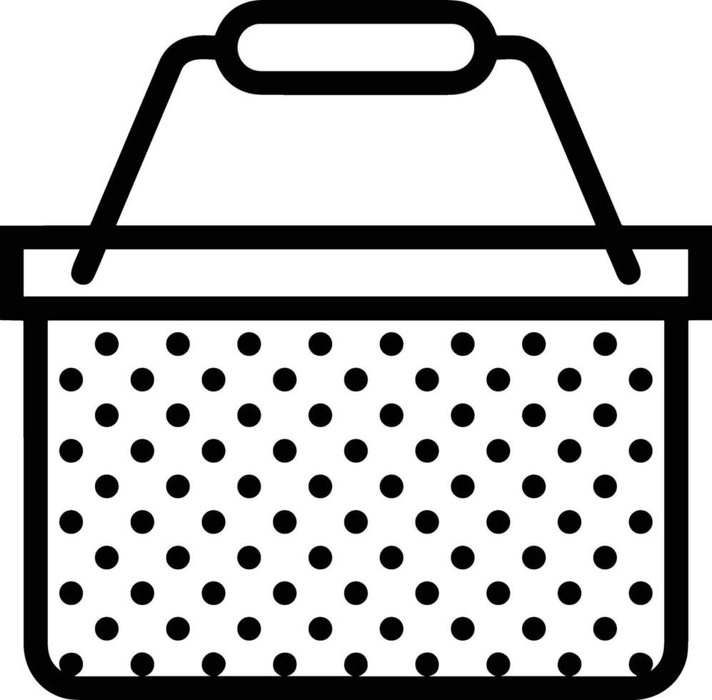 Bucket icon symbol vector image. Illustration of the bucket cleaning equipment washing outline design image. EPS 10