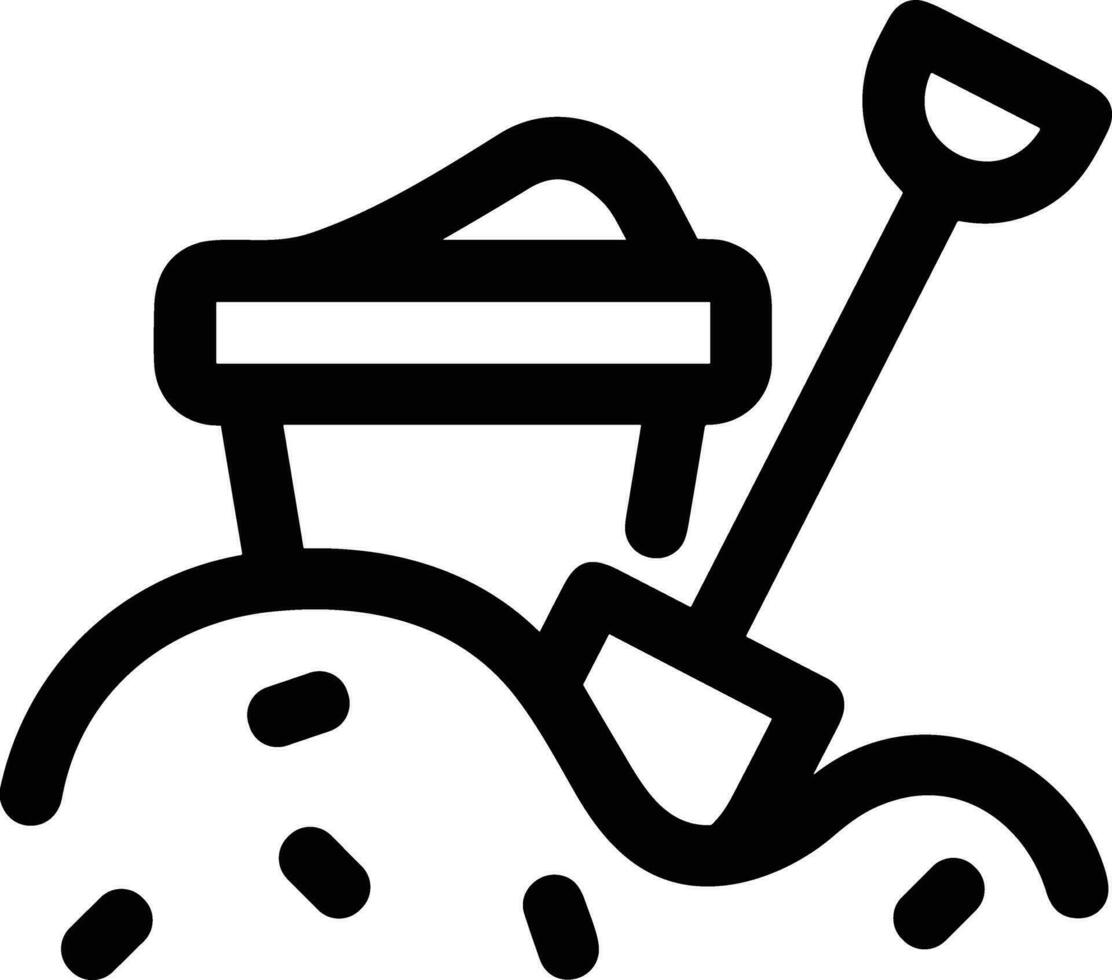 Bucket icon symbol vector image. Illustration of the bucket cleaning equipment washing outline design image. EPS 10