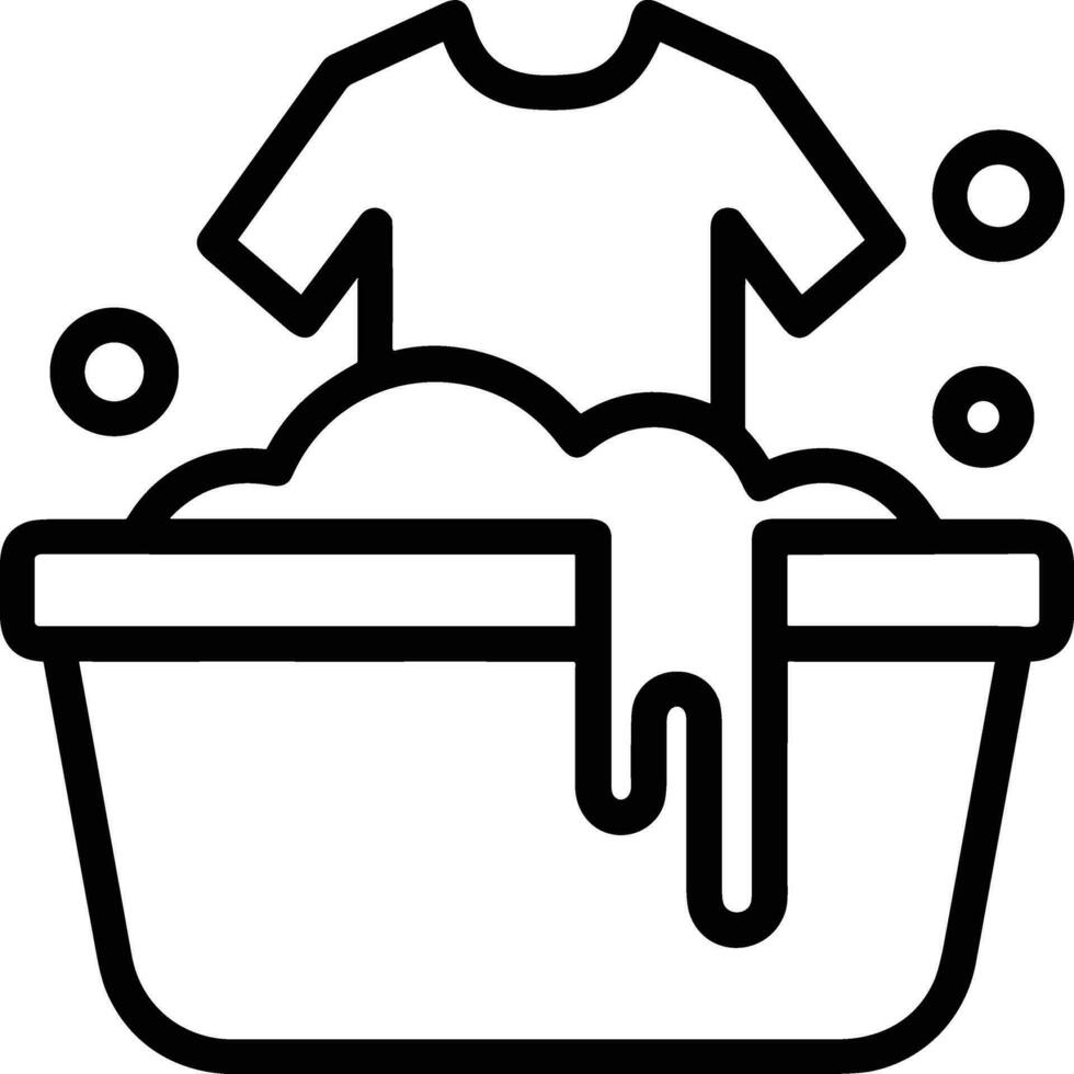 Bucket icon symbol vector image. Illustration of the bucket cleaning equipment washing outline design image. EPS 10